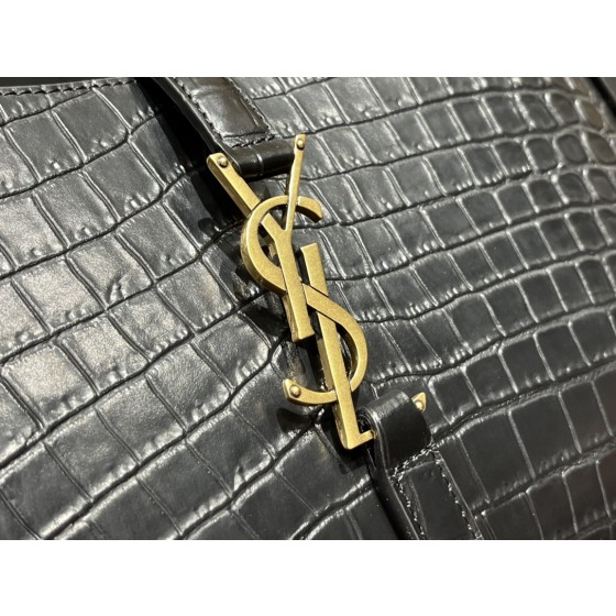 SAINT LAURENT Model: 657228 crocodile pattern original leather.JD