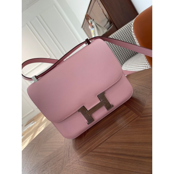 Kangkang 24 3q powder epsom leather silver buckle