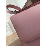 Kangkang 24 3q powder epsom leather silver buckle