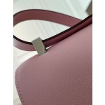 Kangkang 24 3q powder epsom leather silver buckle