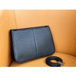 Halzan 25 gold buckle black TC leather