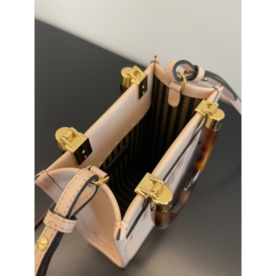 FENDI Sunshine mini tortoiseshell portable crossbody cute
