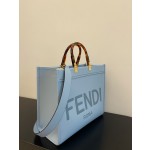 FENDI small trumpet sky blue new size shine tote tote bag "sunshine bag"