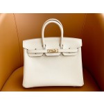 Birkin 25/30 Shake White togo Rose Gold buckle