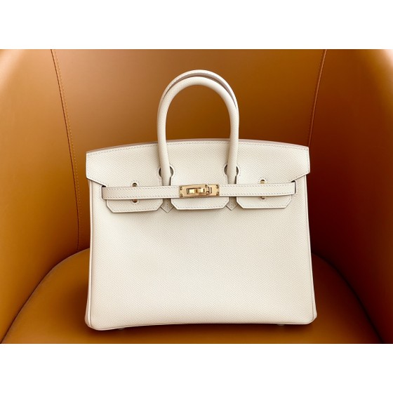 Birkin 25/30 Shake White togo Rose Gold buckle