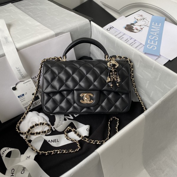 CHANEL 21K Latest Mini CF Handle Handbag AS2431