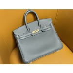 Birkin 25/30 Almond Green togo Leather buckle
