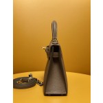 mini Kelly II chocolate goatskin