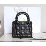 LADY DIOR Diamond Shaped Vine Black DR-081