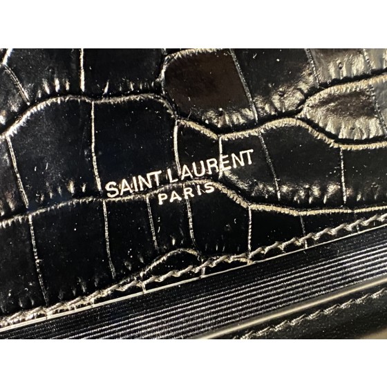 SAINT LAURENT #𝐊𝐚𝐭𝐞 20𝐜𝐦#474366 Original crocodile leather