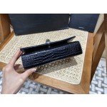 SAINT LAURENT #𝐊𝐚𝐭𝐞 20𝐜𝐦#474366 Original crocodile leather