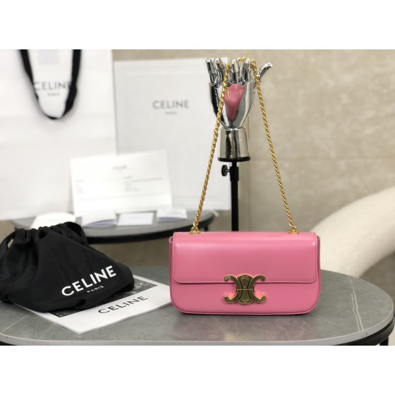 CELINE 𝑻𝒓𝒊𝒐𝒎𝒑𝒉𝒆 Chain Underarm Bag Model: 197993