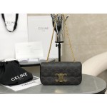 CELINE 𝑻𝒓𝒊𝒐𝒎𝒑𝒉𝒆 Chain Underarm Bag Model: 197993