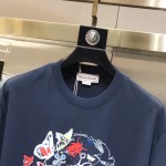 McQueen Round Neck Short Sleeve T-shirt