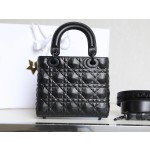 LADY DIOR diamond vine check four compartments DR-091