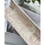 DIOR TOTE Pink tiger embroidery