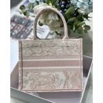 DIOR TOTE Pink tiger embroidery