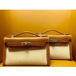 Kelly Mini Generation Saddle Leather Patchwork Silver Buckle