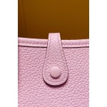 Mini Evelyn pink tc leather silver buckle