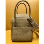 Lindy26 elephant grey tc leather silver buckle