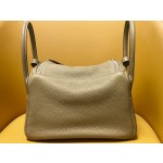 Lindy26 elephant grey tc leather silver buckle