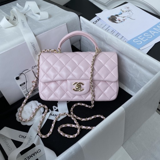 CHANEL 21K Latest Mini CF Handle Handbag AS2431