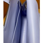 Halzan25 gold buckle candy blue swift leather