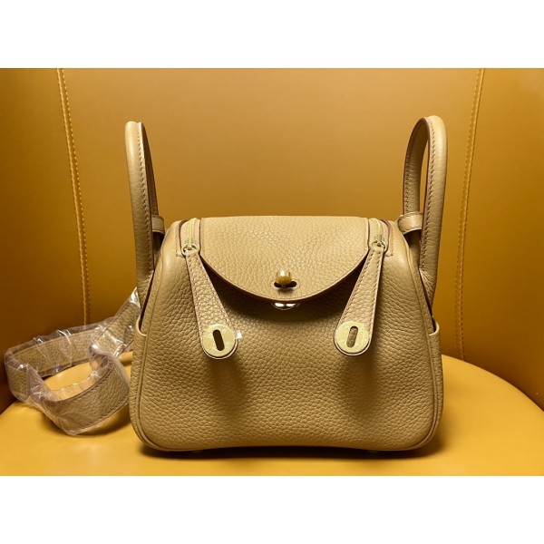 Mini Lindy cookie color tc leather gold buckle