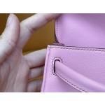 Kelly doll cherry blossom pink swift silver buckle