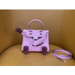 Kelly doll cherry blossom pink swift silver buckle