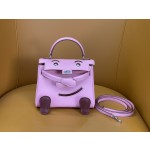 Kelly doll cherry blossom pink swift silver buckle