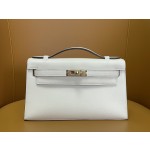 Mini kelly generation cream white Swift gold buckle