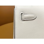 Mini kelly generation cream white Swift gold buckle