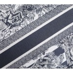 DIOR TOTE blue striped tiger