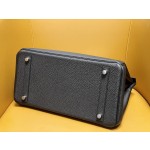 Birkin30 black togo leather silver buckle