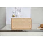 LADY DIOR Raffia Rattan Grid DR-051