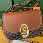 GOYARD Canvas and Cowhide Splicing W23