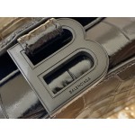 BALENCIAGA 𝐇𝐨𝐮𝐫𝐠𝐥𝐚𝐬𝐬 𝐗𝐒 crocodile-textured cowhide