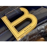 BALENCIAGA 𝐇𝐨𝐮𝐫𝐠𝐥𝐚𝐬𝐬 𝐗𝐒 crocodile-textured cowhide