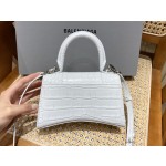 BALENCIAGA 𝐇𝐨𝐮𝐫𝐠𝐥𝐚𝐬𝐬 𝐗𝐒 crocodile-textured cowhide