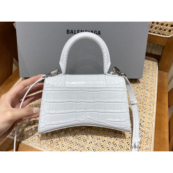 BALENCIAGA 𝐇𝐨𝐮𝐫𝐠𝐥𝐚𝐬𝐬 𝐗𝐒 crocodile-textured cowhide