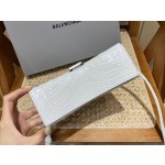 BALENCIAGA 𝐇𝐨𝐮𝐫𝐠𝐥𝐚𝐬𝐬 𝐗𝐒 crocodile-textured cowhide