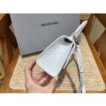 BALENCIAGA 𝐇𝐨𝐮𝐫𝐠𝐥𝐚𝐬𝐬 𝐗𝐒 crocodile-textured cowhide