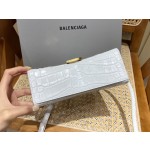 BALENCIAGA 𝐇𝐨𝐮𝐫𝐠𝐥𝐚𝐬𝐬 𝐗𝐒 crocodile-textured cowhide