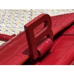 BALENCIAGA 𝐇𝐨𝐮𝐫𝐠𝐥𝐚𝐬𝐬 𝐗𝐒 crocodile-textured cowhide