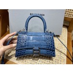 BALENCIAGA 𝐇𝐨𝐮𝐫𝐠𝐥𝐚𝐬𝐬 𝐗𝐒 crocodile-textured cowhide