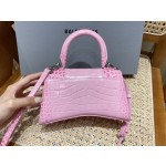 BALENCIAGA 𝐇𝐨𝐮𝐫𝐠𝐥𝐚𝐬𝐬 𝐗𝐒 crocodile-textured cowhide