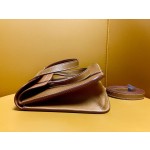 Halzan25 gold buckle golden brown   Saddle Fubo leather