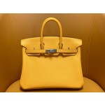 Bk25 Mustard Yellow Swift Silver Button