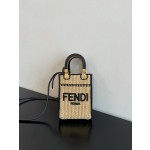 FENDI Sunshine mini tortoiseshell portable crossbody cute
